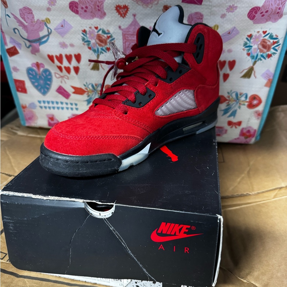 Jordan Kids Shoes Red and Black
